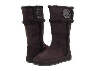 NIB BRAND NEW MICHAEL KORS GIRLS Alina Black Faux Fur Boot Shoes Sz