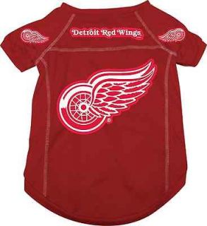 NEW DETROIT RED WINGS PET DOG HOCKEY JERSEY v ALL SIZES
