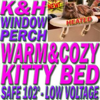 NEW K&H Heated Thermo Cat Bed KITTY SILL WINDOW PERCH