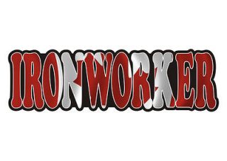 IRONWORKER Decal 5x1.5 Canadian Flag CANADA HARD HAT Tools Vinyl