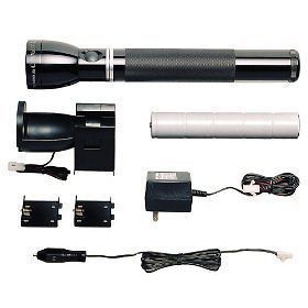 MAG CHARGER RECHARGEABLE FLASHLIGHT KIT with HOME & CAR CHARGER RN1019