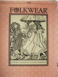 208 Kinsale Cloak for Young Maidens Girls Cape Sewing Costume Pattern