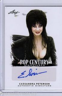 2012 Leaf Pop Century Signatures Cassandra Peterson (Elvira) Auto