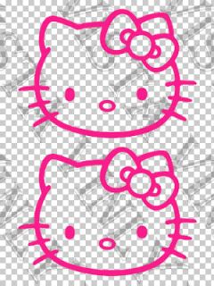Hello Kitty Character logo 5(13cm) vinyl decal sticker car window JDM