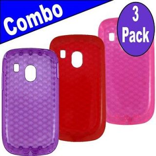 Accessories for LG500G cell phone Gel colors case cover Purple + Red