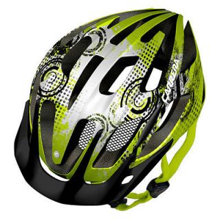 Carrera E0430 Hurricane Youth MTB Helmet Rear Light White/Lime