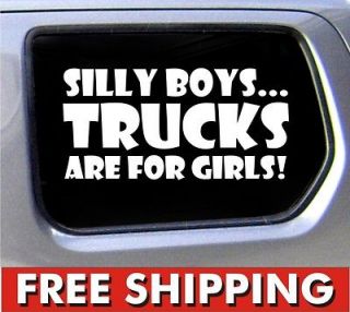 trucks are for girls funny car vinyl sticker decal window 4x4 jeep