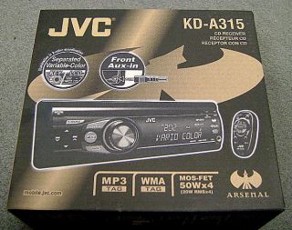 JVC Car Audio In Dash Radio CD/ Stereo Receiver NEW