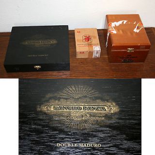 Wood Cigar Boxes. Small, Med & Large, Black, Brown & Wood Colored, 2