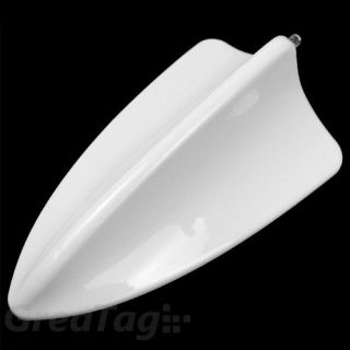 CAR SHARK FIN ROOF BMW STYLE DECORATIVE ANTENNA WHITE NEW (Fits Smart