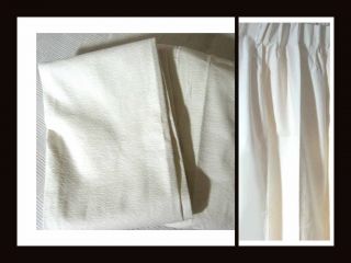 NWOT JC Penneys Cream Pinch Pleat Curtains Cotton/Poly/Ra yon Blend