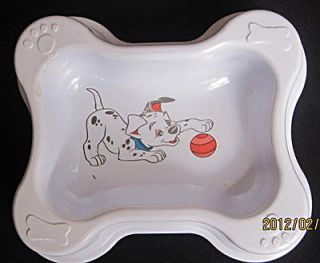Yummy Plastic Dog Pet Cat Food Water Quadrate Bowls Feeding Dishes