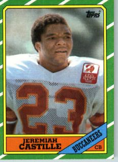 1986 Topps # 382 Jeremiah Castille Buccaneers