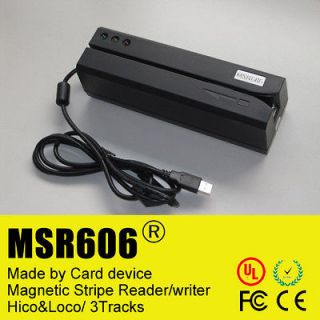 MSR606 Magnetic Stripe Card Reader Writer Encoder Hi&Lo Co Track 1, 2