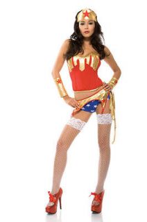  New Wonder Woman Super Hero Women Costume Halloween Pow