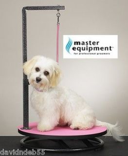 Rotating SMALL PET GROOMING TABLE ARM,CLAMP&LOOP DOG CAT Pink