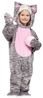 Toddler Girls Gray Grey Kitty Cat Halloween Costume 3T 4T