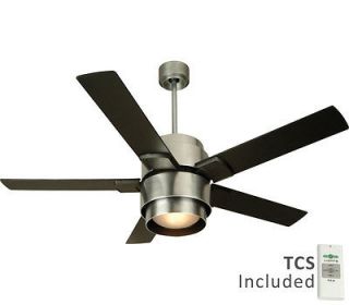 SI56BA Silo Aluminum 56 Ceiling Fan w/ Light & Remote Control