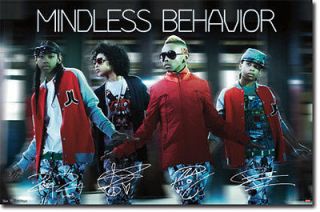 MINDLESS BEHAVIOR   GROUP SIGNATURES POSTER   22x34 SHRINK WRAPPED