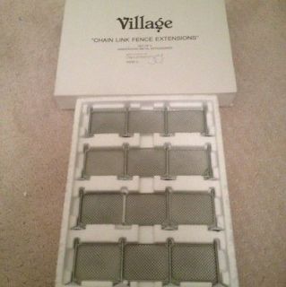 DEPT 56 SNOW VILLAGE *CHAIN LINK FENCE EXTENSIONS* SET 4 52353 RETIRED