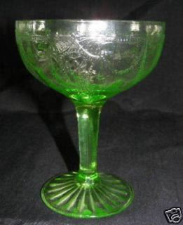 green stem champagne glasses