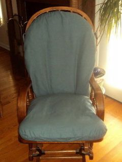 Covers for Your Glider Rocking Chair Cushions Custom Made   Steel Blue