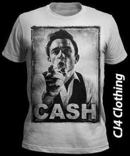 New Mens Johnny Cash T Shirt Vintage S M L XL Hurt Swag Obey Dope CD