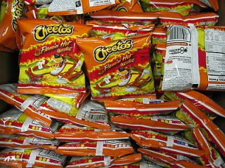 50 FLAMIN HOT CHEETOS CRUNCHY POTATO CHIPS WITH REAL CHEESE 1 OZ BAGS