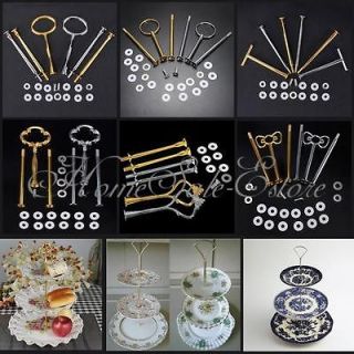 Cake Fruit Plate Stand Heavy Metal Centre Handle Fitting Hardware Rod