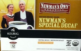 Keurig Newmans Own, Newmans Special Blend Decaffeinated Coffee, 12 K
