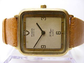 Tudor Rolex Geneve Le Royer  Mens Quartz battery Swiss Vintage watch