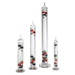 Galileo Thermometer  18 Inch  Celsius  Silver Temperature Tags