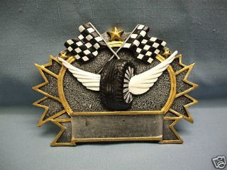 resin plaque RACING award trophy full color