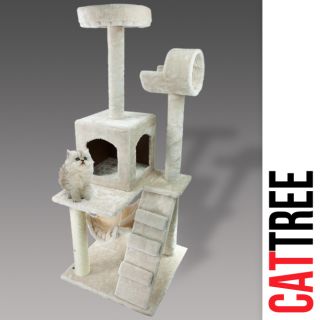 Deluxe 52 Cat Tower Tree w Condo Scratcher Furniture Kitten House