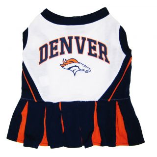 Denver Broncos NFL Licensed Pet Dog Cheerleader Dress Outfit