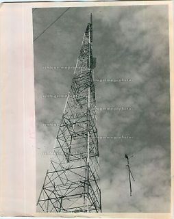1969 Television Antenna Miami Dolphins Games Telecast Tower Sky Press