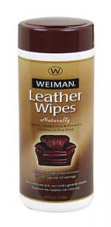 WEIMAN LEATHER WIPES 30ct furniture, car seats, luggage, briefcases