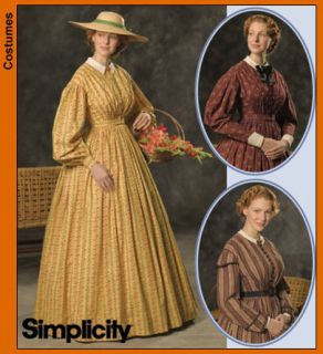 Simplicity 4551 Rare OOP Misses’ Civil War Era Day Dress Gown