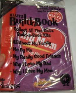 Chick fil A Kids Meal Toy Klutz Build a Book Why I Love my Mom By Me