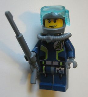 Lego Agents CHASE DIVER Minifigure Helmet Single side head 8636 with