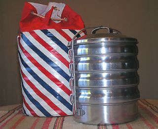 NWT Vtg Regal Aluminum Food Carrier with Insulated Tote Prepare Store