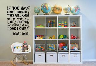 Roald Dahl wall art,large,childrens books,quote,sticker,decal,vinal
