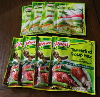 KNORR TAMARIND SOUP MIX 4 PACK AND 4 PACK WITH SILI
