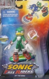 SONIC THE HEDGEGOG 3 SONIC FREE RIDERS ACTION FIGURES JET THE HAWK