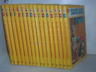 1970 Golden Press The Golden Book Encyclopedia ~Complete in 16 Volumes