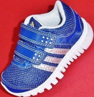 Toddlers ADIDAS STA FLUID Blue/Silver Athletic Sneakers Shoes 8 WIDE