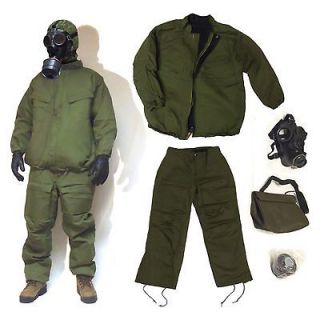 Chemical Suit, SM74 Gas Mask, NATO Filter & Bag   Military