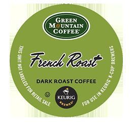 Green Mountain French Roast Blend coffee Kcups for Keurig coffee maker