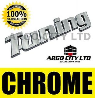 CHROME TUNING BADGE SILVER 3D EMBLEM DECAL STICKER CHEVROLET EPICA