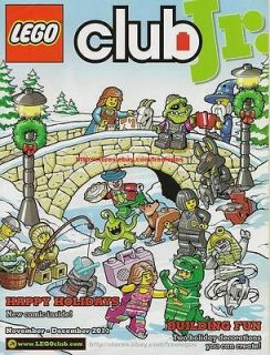 LEGO Club Jr. Magazine November December 2011 back issue   MINT & NEW
